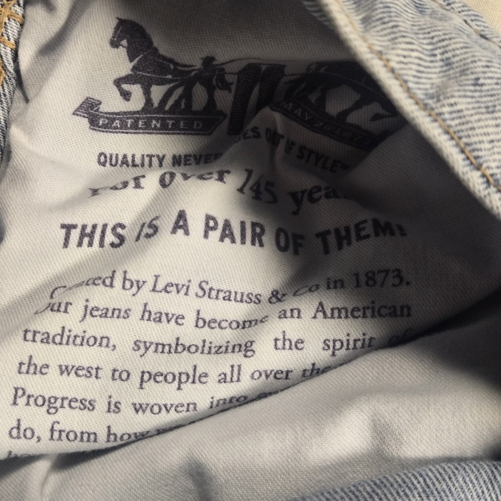 Levis Western Fit Jeans Mens 44x30 Blue Wash Straight Cowboy Stretch 37681-0029 - Picture 16 of 16
